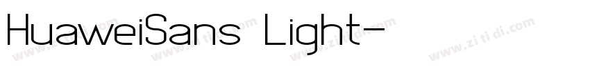 HuaweiSans Light字体转换